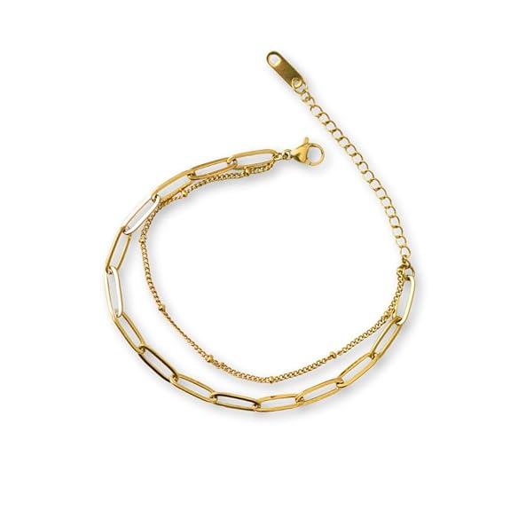 gold charm bracelet