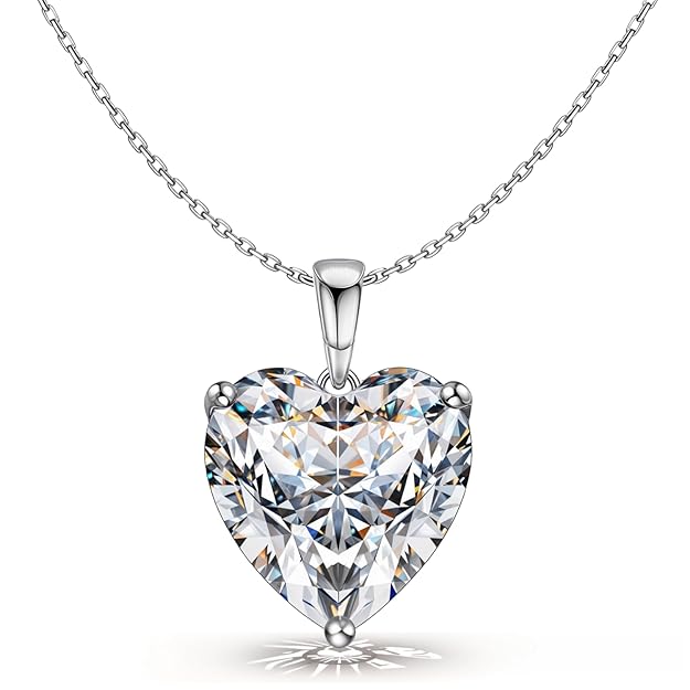 diamond heart necklace